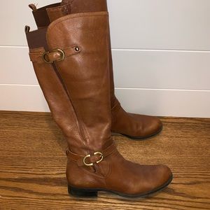Tall Brown Leather Boots